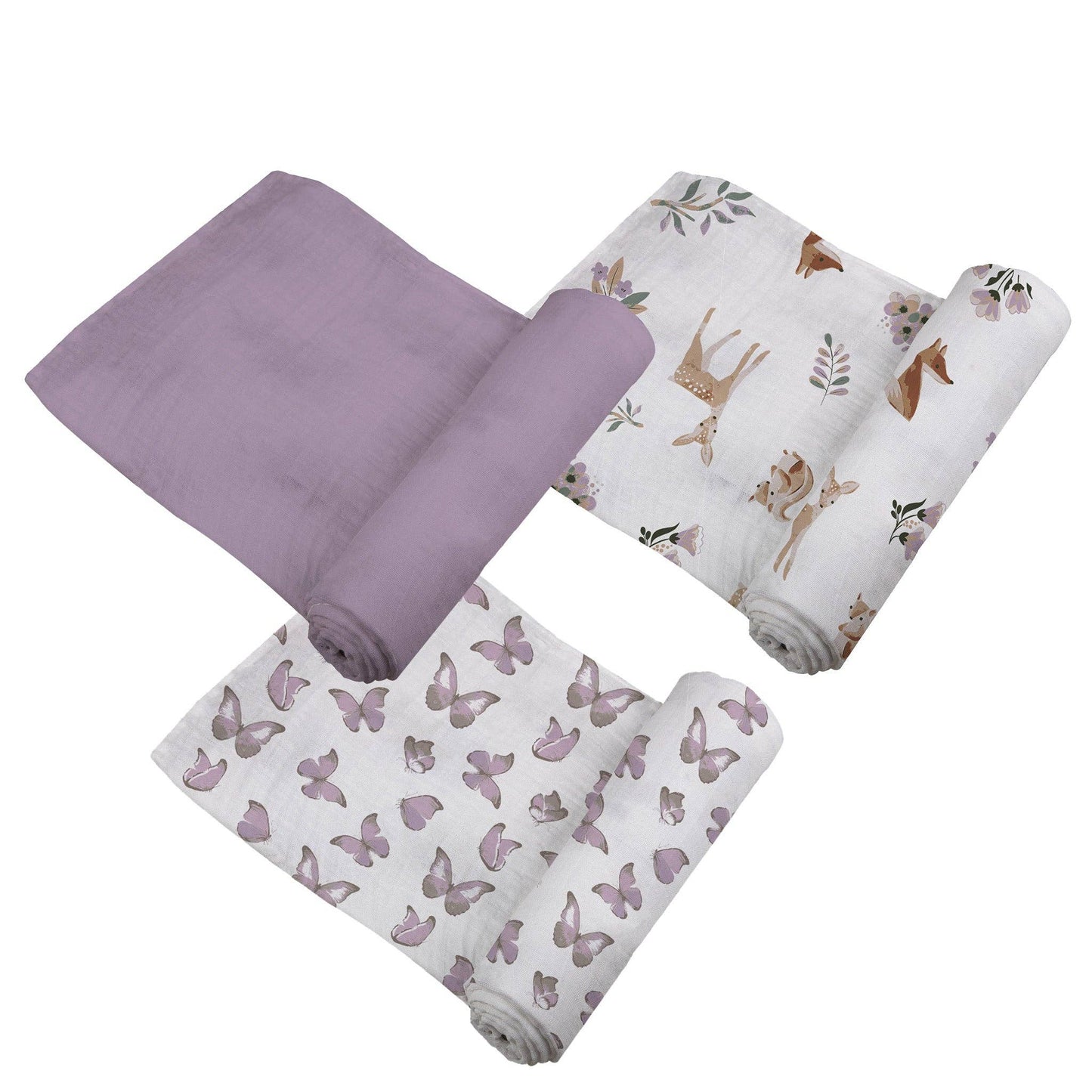 Mountain Meadow Swaddle 3 Pack - Sierra Fox & Deer