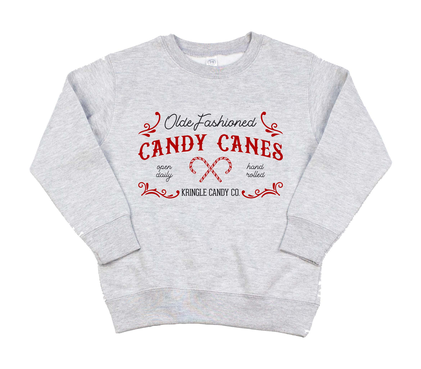 Old Fashion Candy Canes | Boys + Girls Christmas Sweatshirt