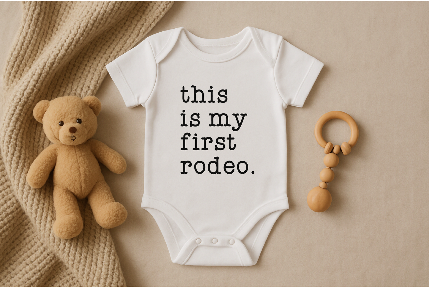 This is my First Rodeo, Funny Onesie for Baby