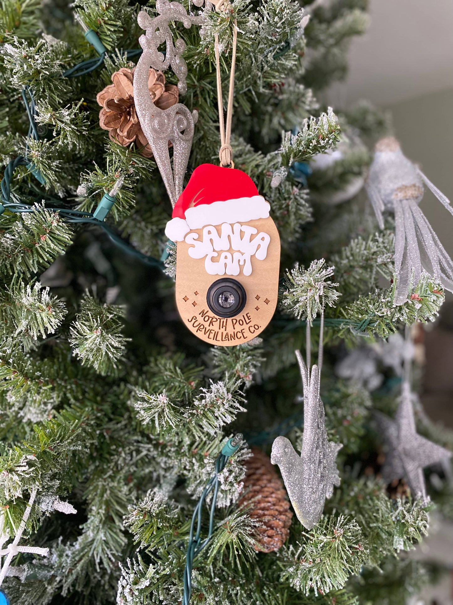 Santa Cam Christmas Ornament
