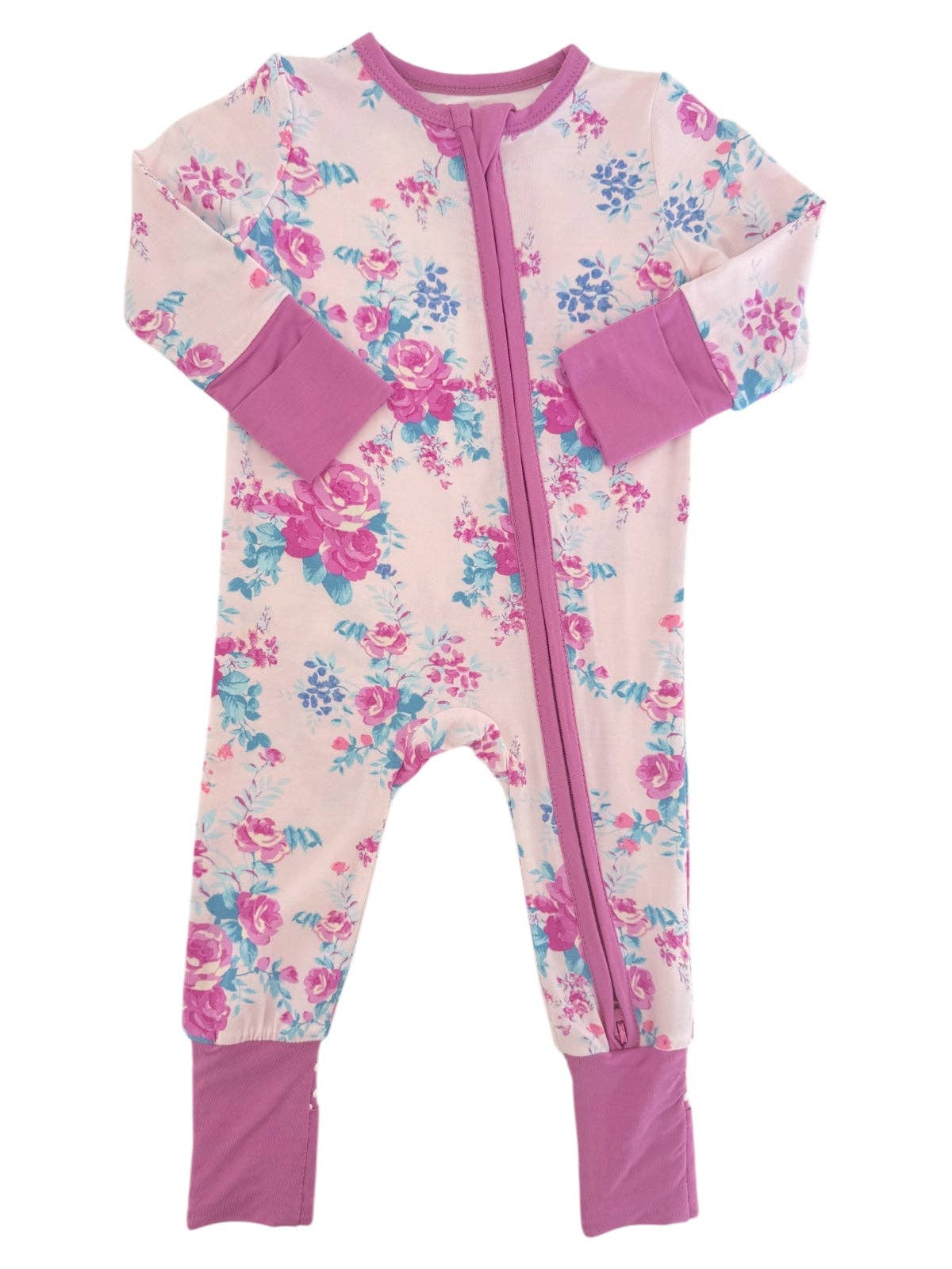 2-Way Zip Romper, Garden Secrets