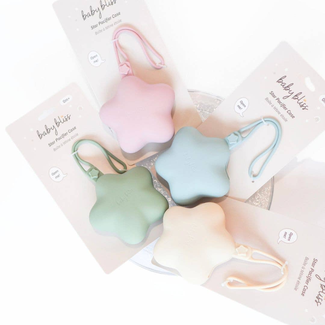 Star Pacifier Holder Case - Sage