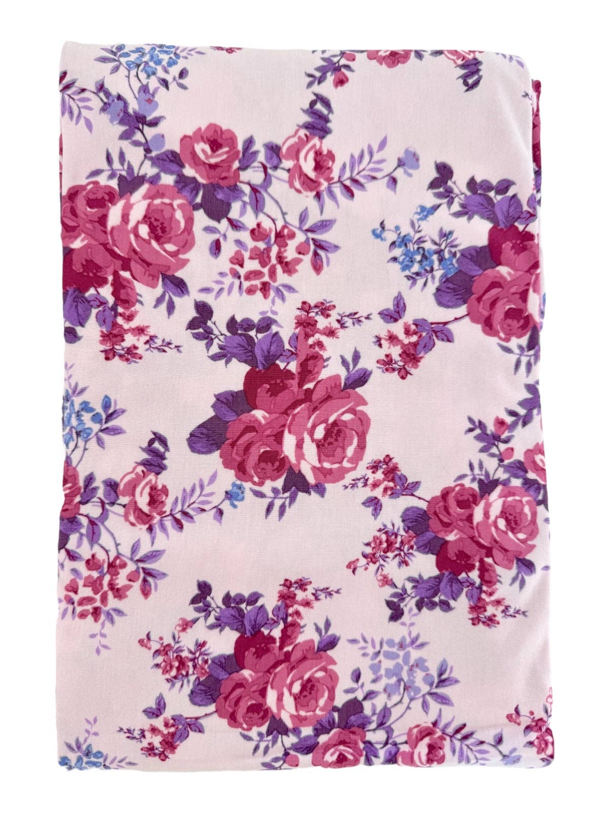 Stretch Swaddle Blanket, Violet Rose