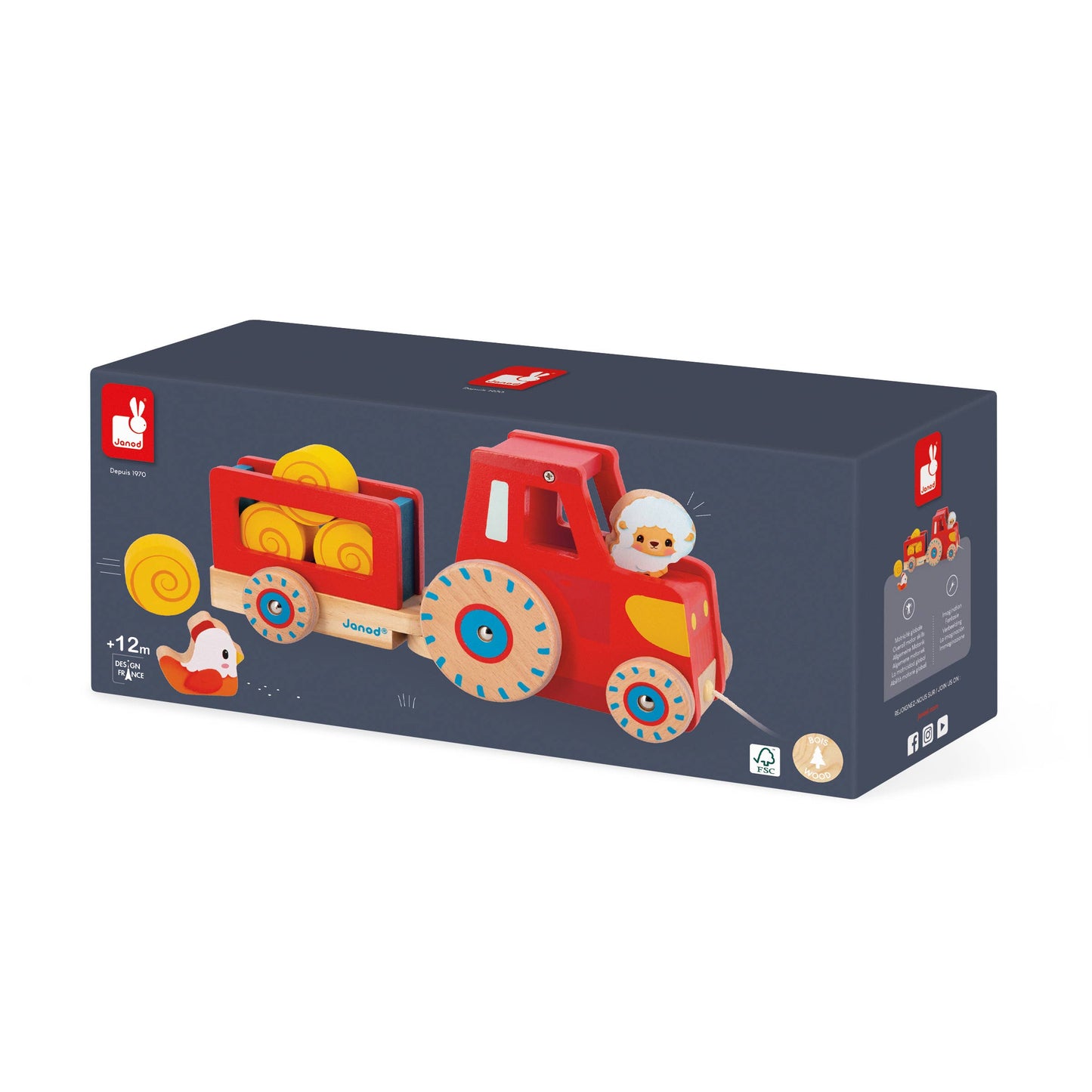 FARM | PULL ALONG TRACTOR | EARLY LEARNING TOY
