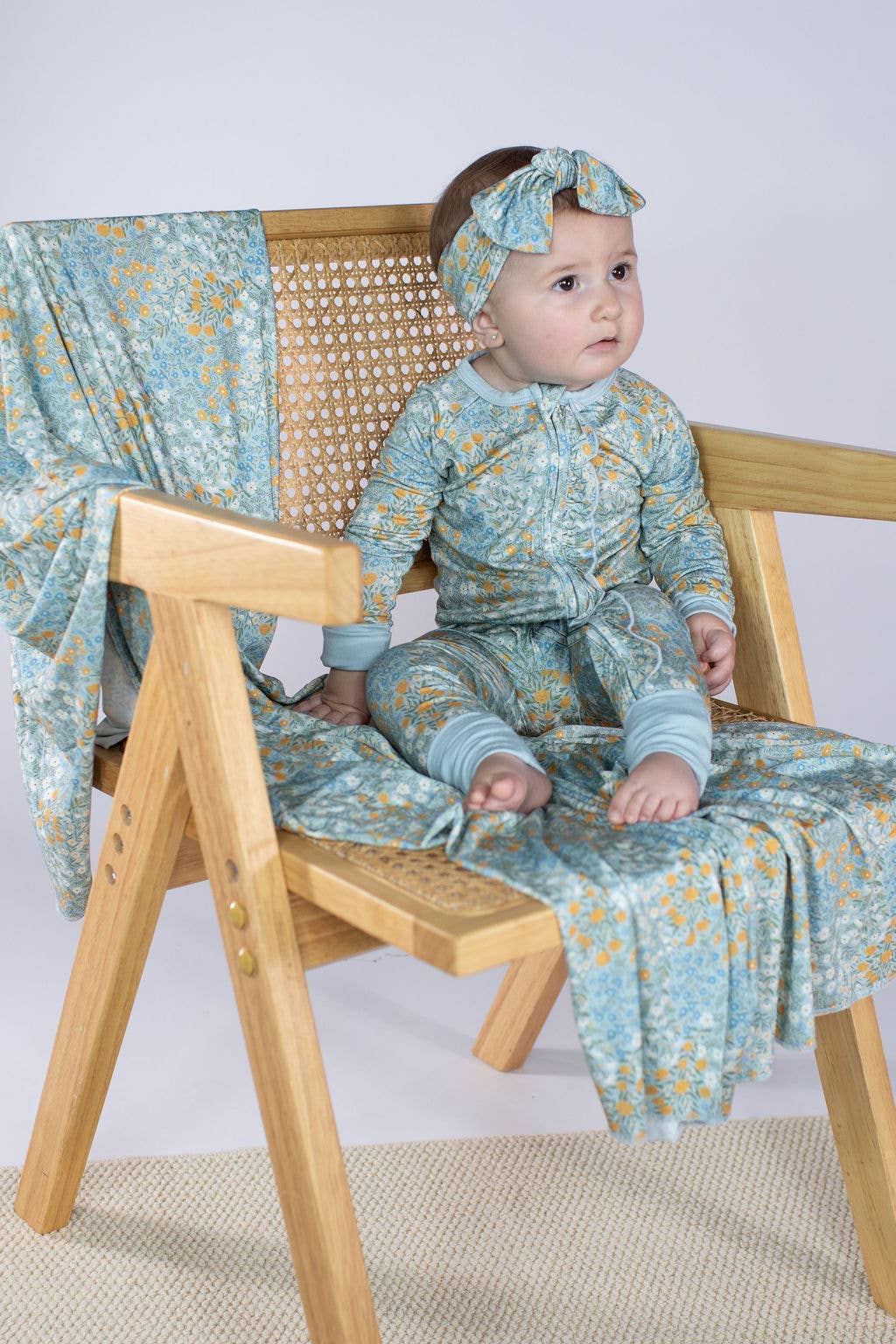 Blue Meadow - LS Convertible Zip PJs