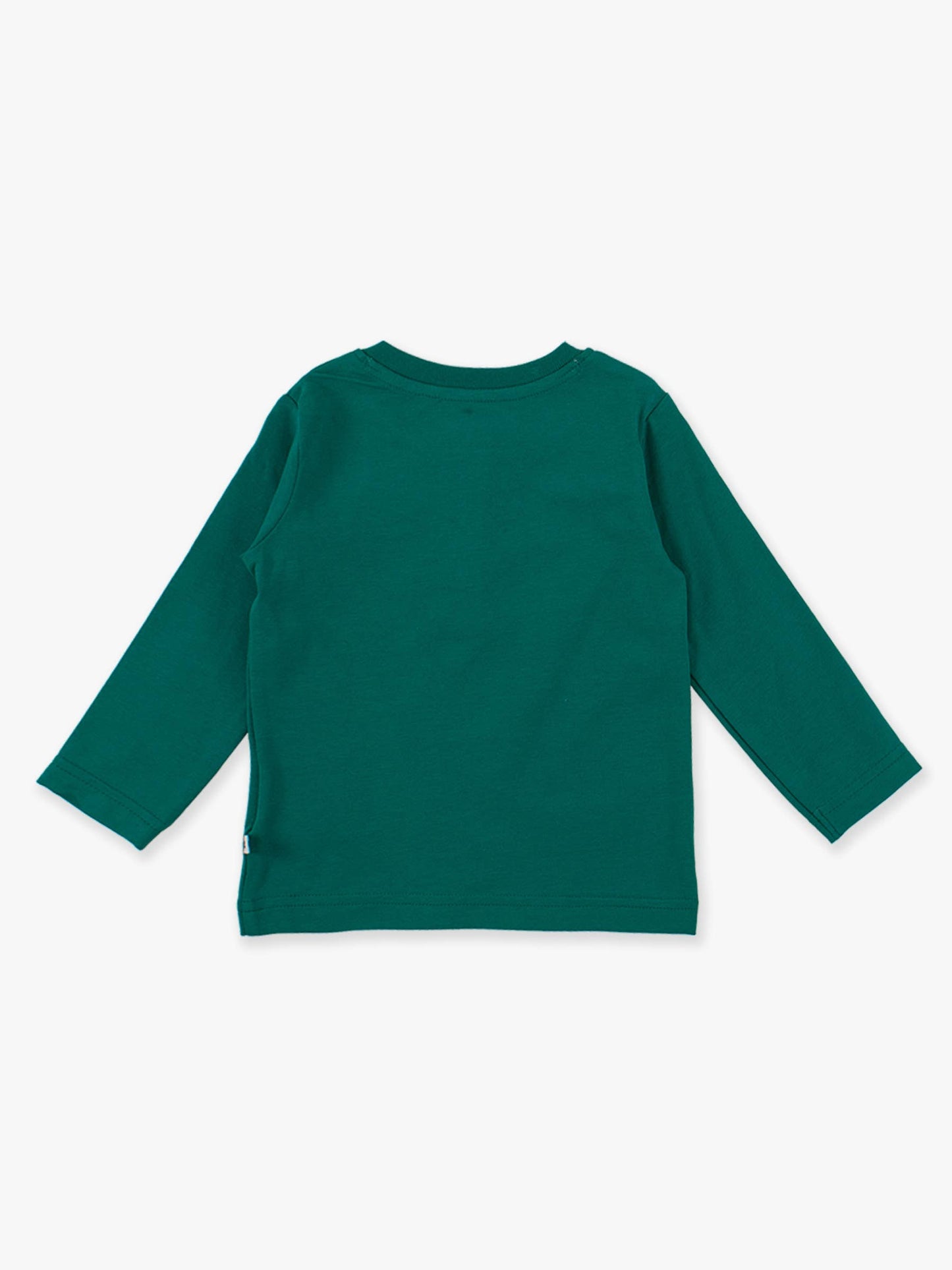Boys Emerald Green Knit Long Sleeve Henley Tee