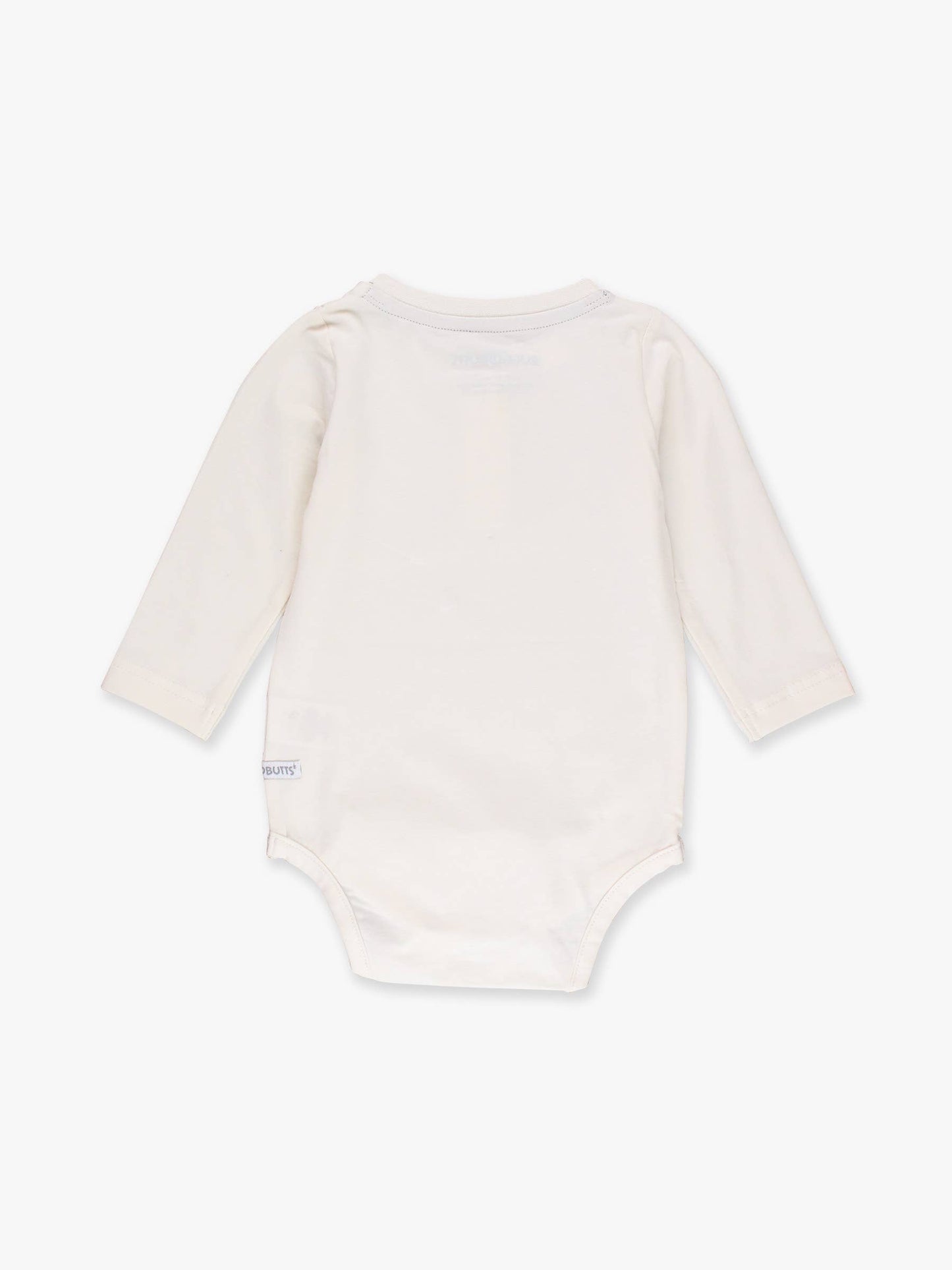 Baby Boys Ivory Knit Long Sleeve 2-Button Henley Bodysuit