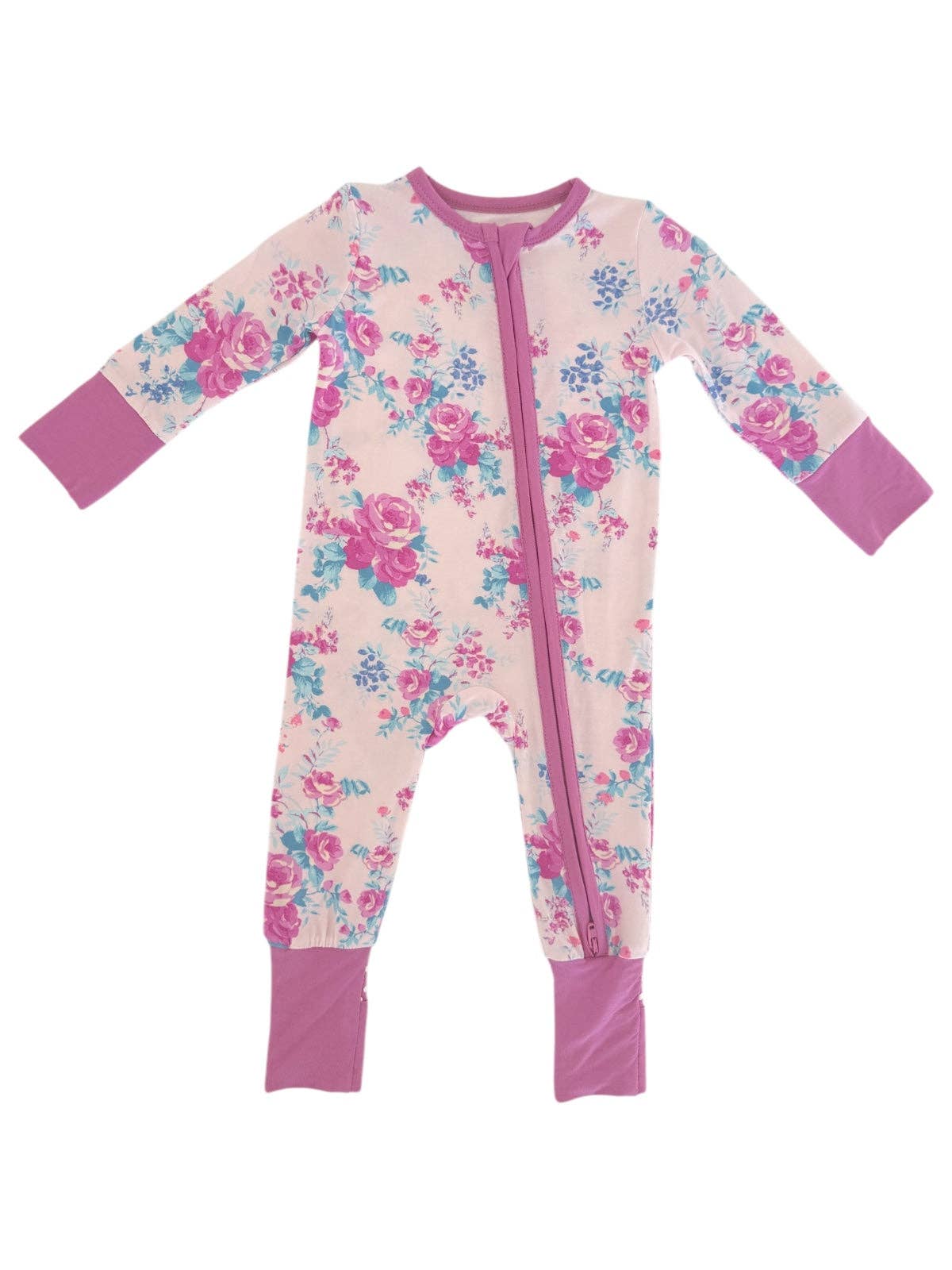 2-Way Zip Romper, Garden Secrets