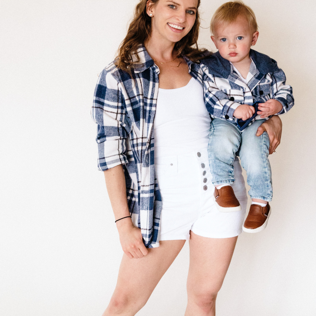 Navy Plaid Flannel - Infant