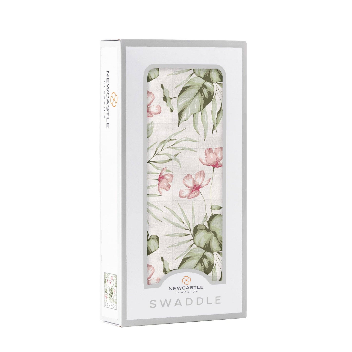 Silver Pink Orchid Swaddle