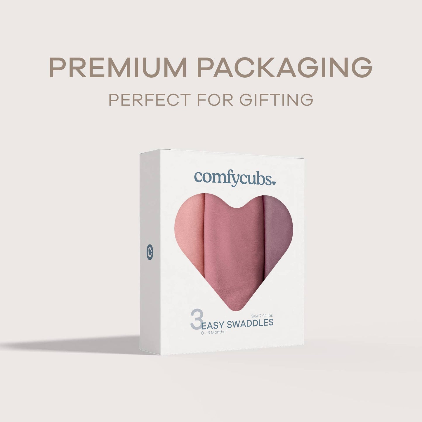 Baby Easy Swaddle Blankets - Pack of 3 by Comfy Cubs