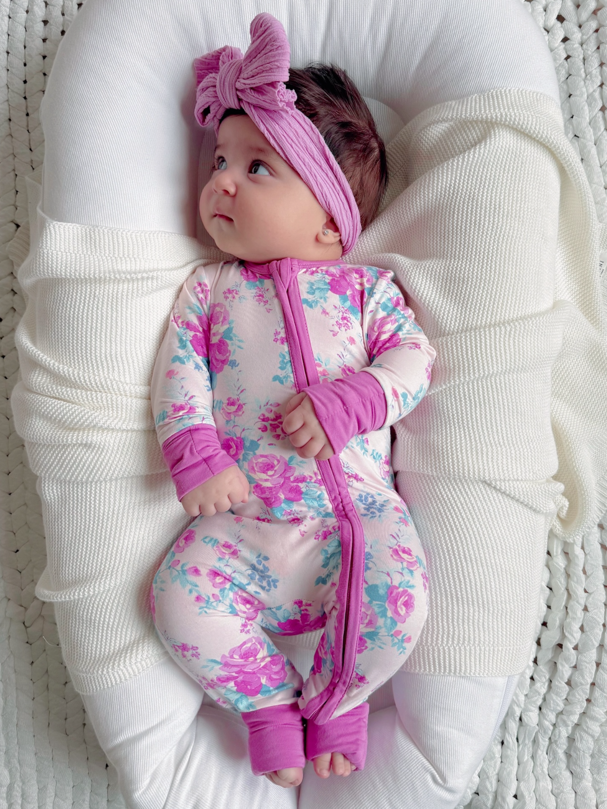 2-Way Zip Romper, Garden Secrets