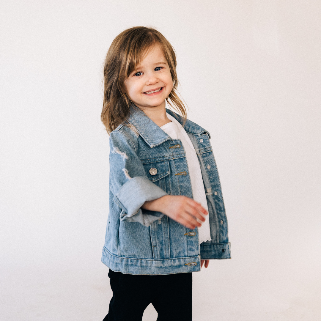 Distressed Denim Jean Jacket - Child