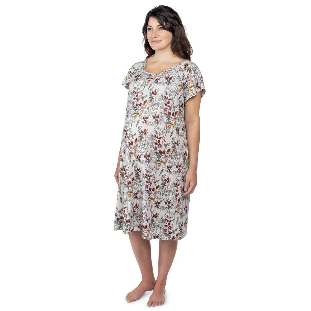 Floral Mommy Labor and Delivery/ Nursing Gown