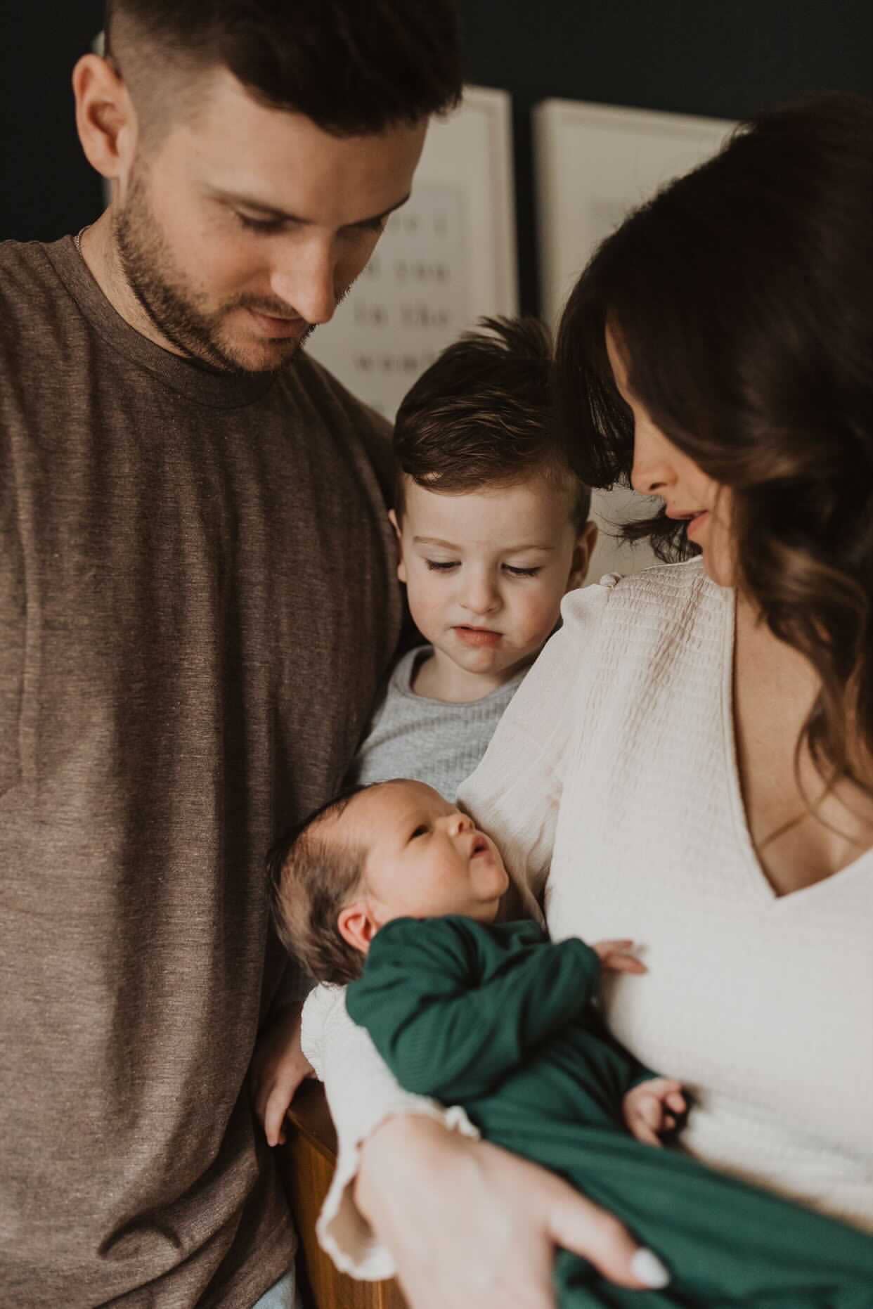 Forest Green Ribbed Knotted Newborn Baby Gown Sleepwear