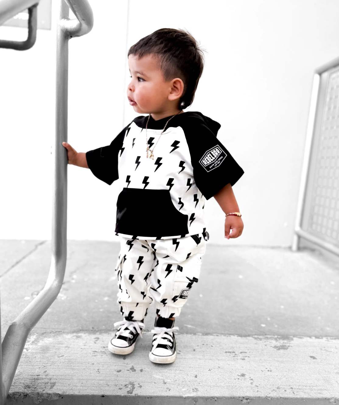 Short Sleeve Hoodie in Bowie