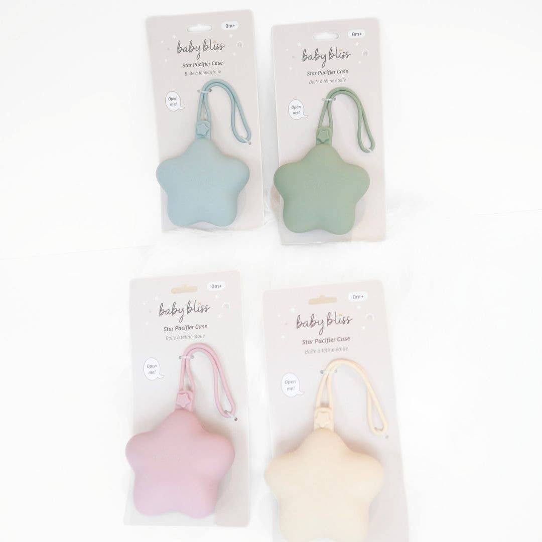 Star Pacifier Holder Case - Almond
