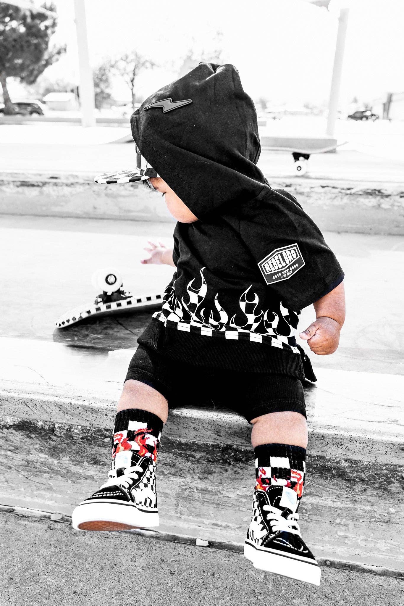 Short Sleeve Hoodie in Harley