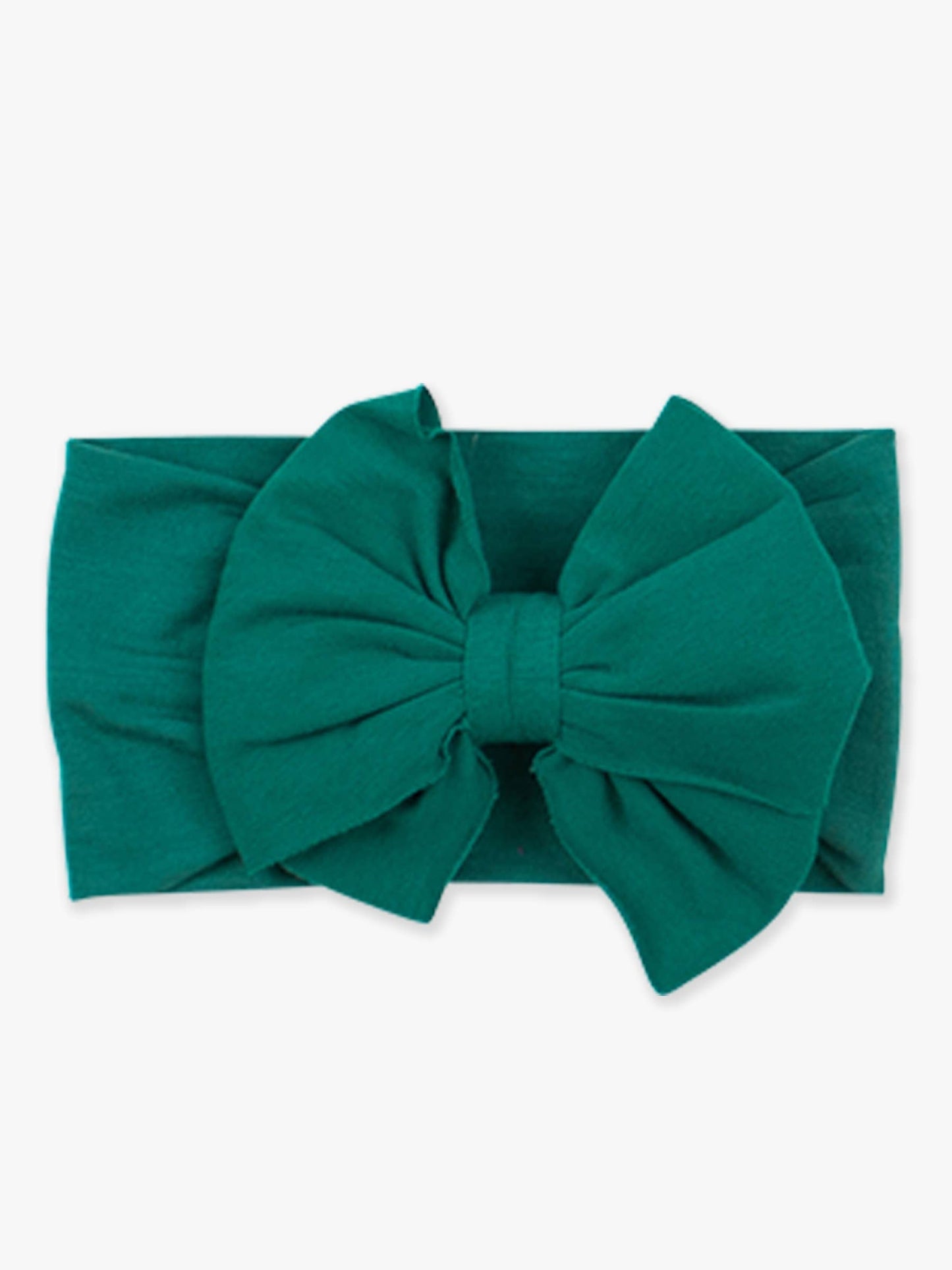 Girls Emerald Green Big Bow Headband