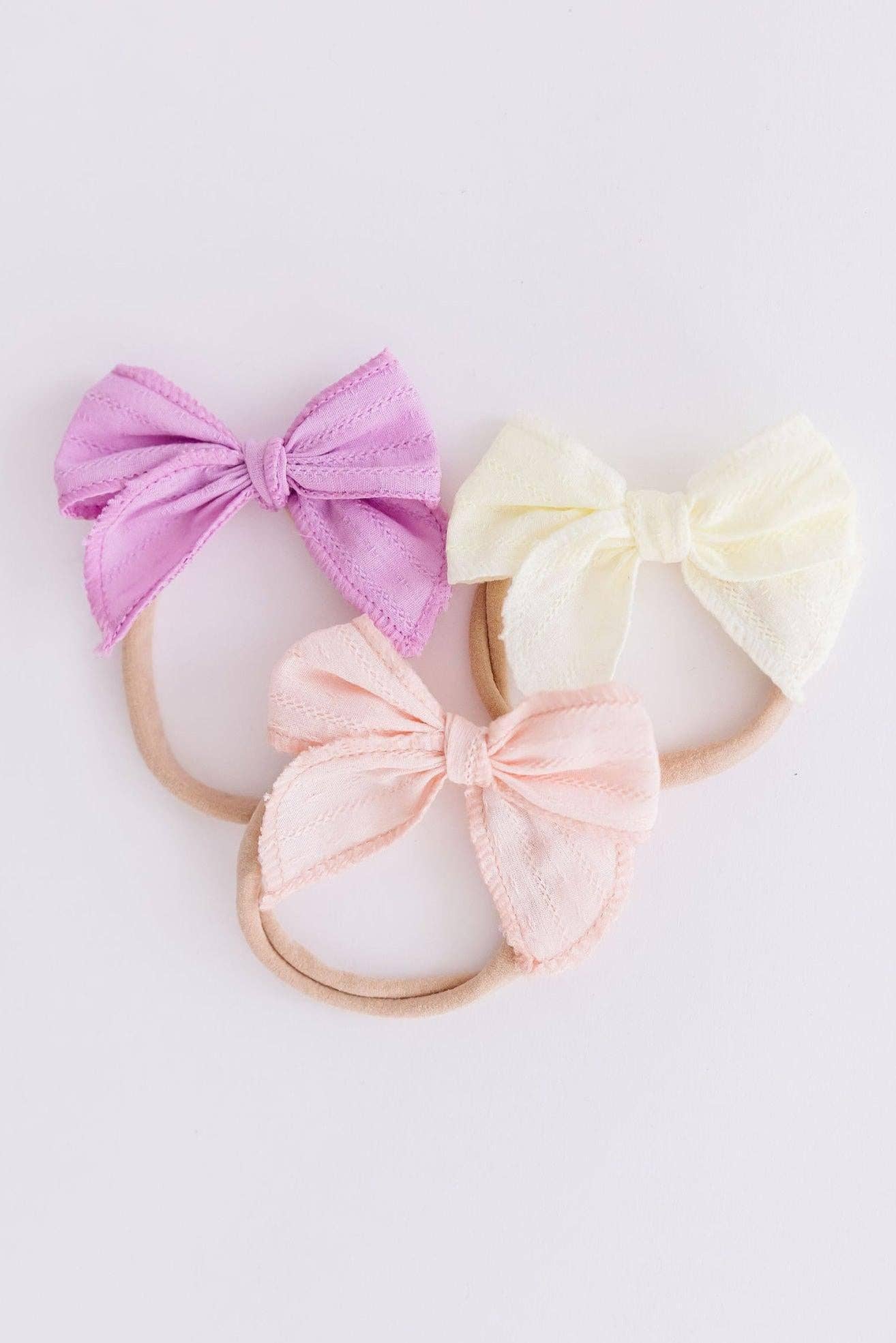 Classic Hair Bow - Bright Lilac