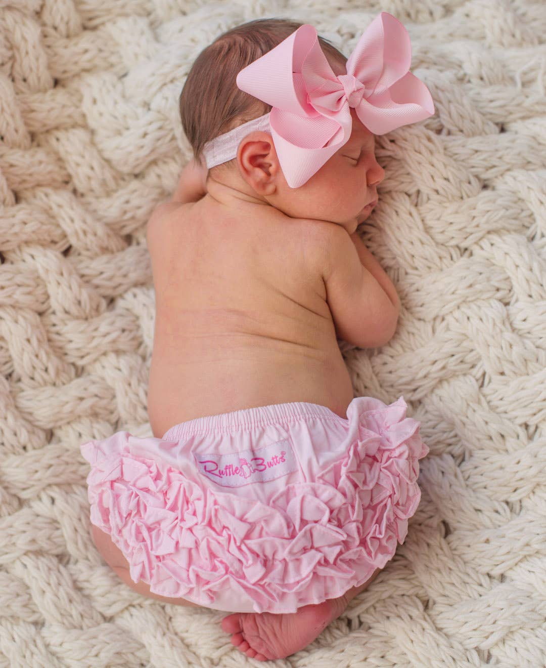 Girls Pink Bow Headband