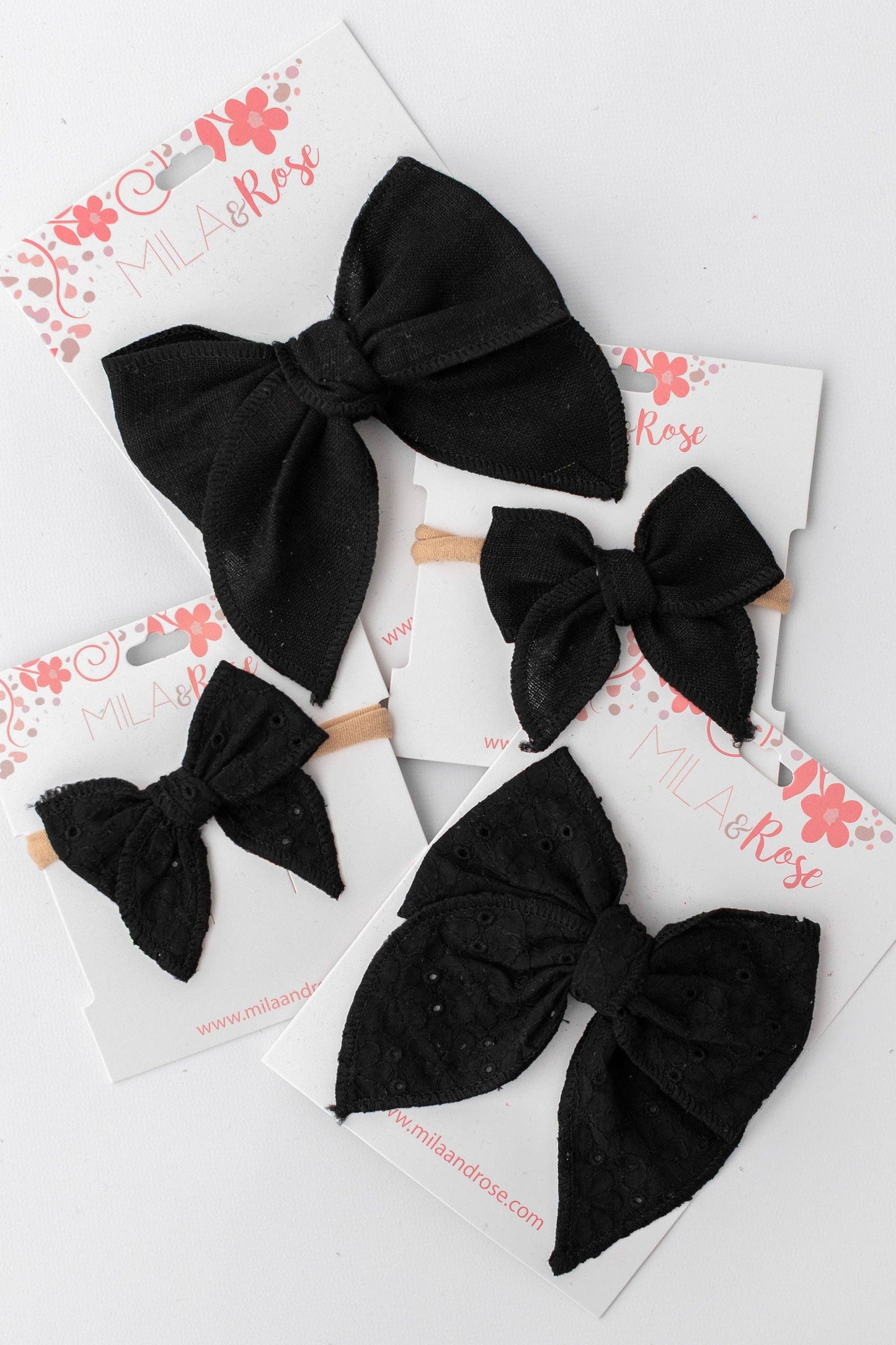 Classic Hair Bow - Black