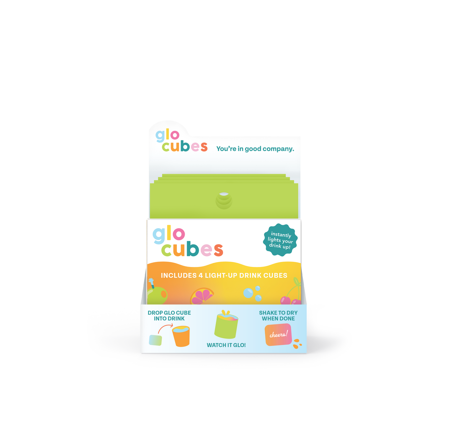 Glo Cubes Multicolored 4-Pack