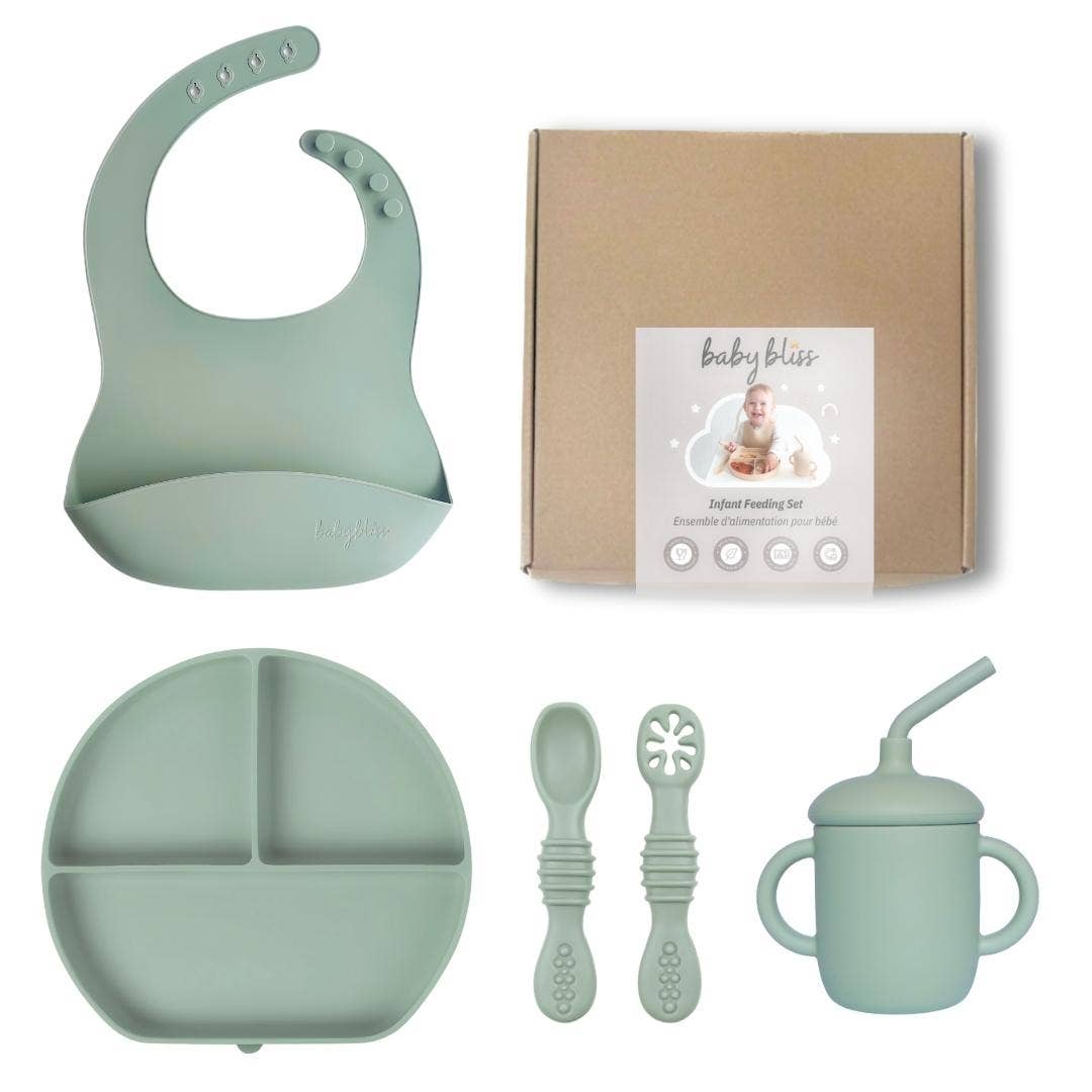 Infant Feeding Set, Baby Mealtime Gift Set with Box