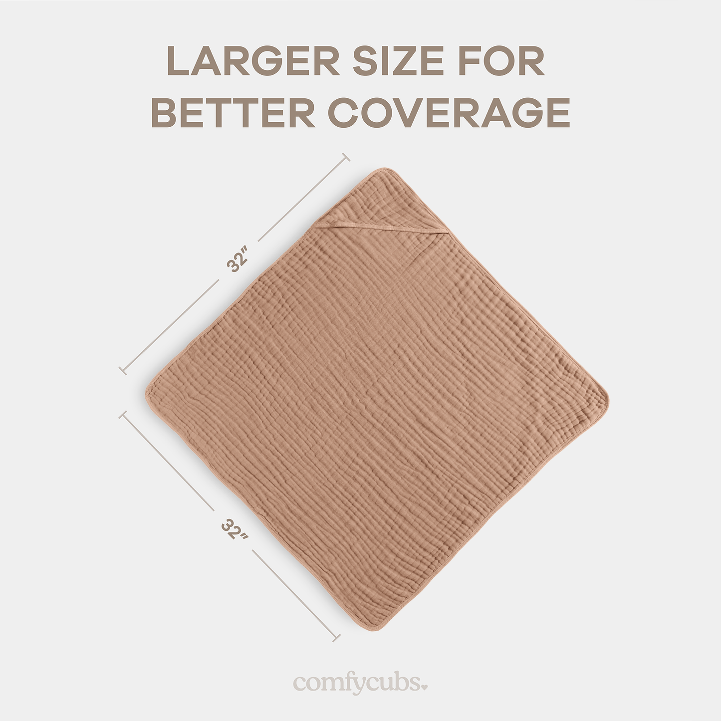 Hooded Baby Towels 6 Layer Muslin Cotton Towel for Kids