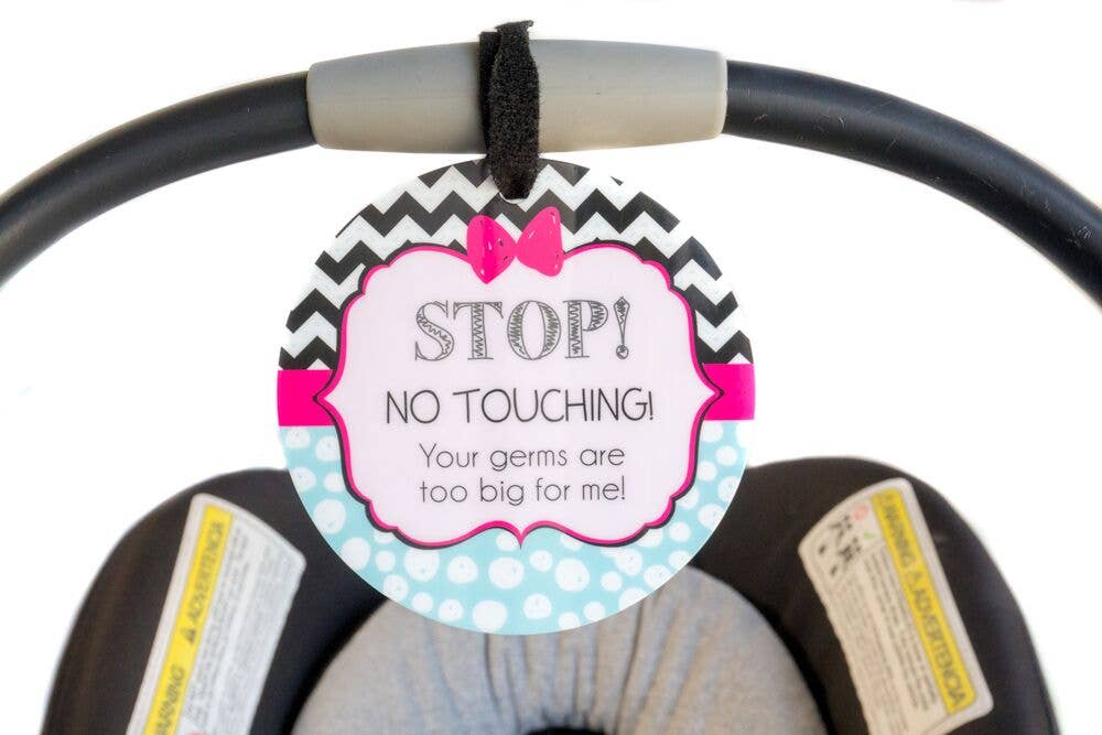 Zig Zag No Touching Car Seat and Stroller Tag