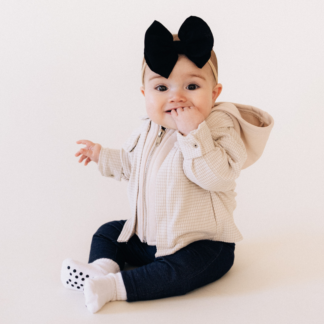 Textured Khaki Jacket - Infant