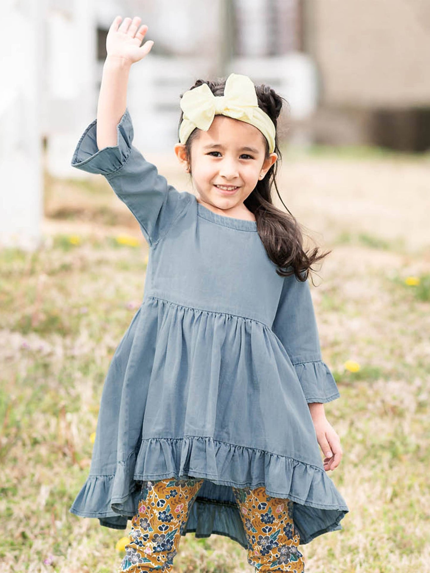 Girls Ivory Big Bow Headband