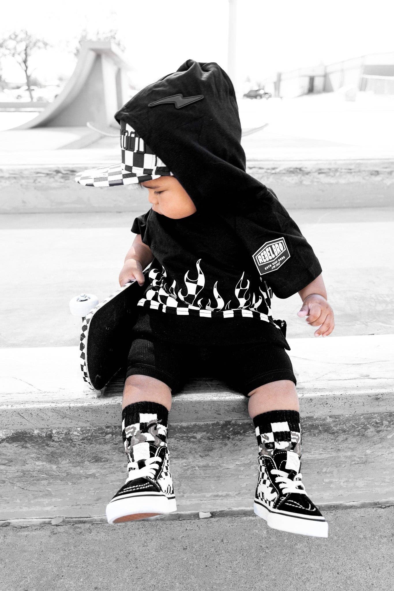 Short Sleeve Hoodie in Harley