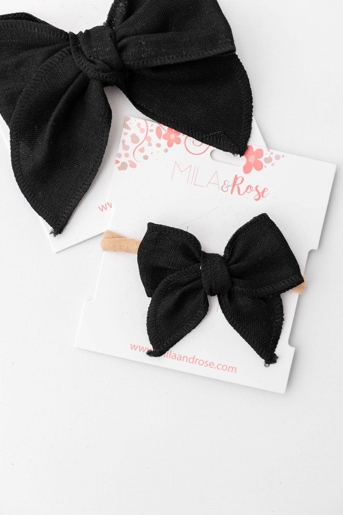 Classic Hair Bow - Black