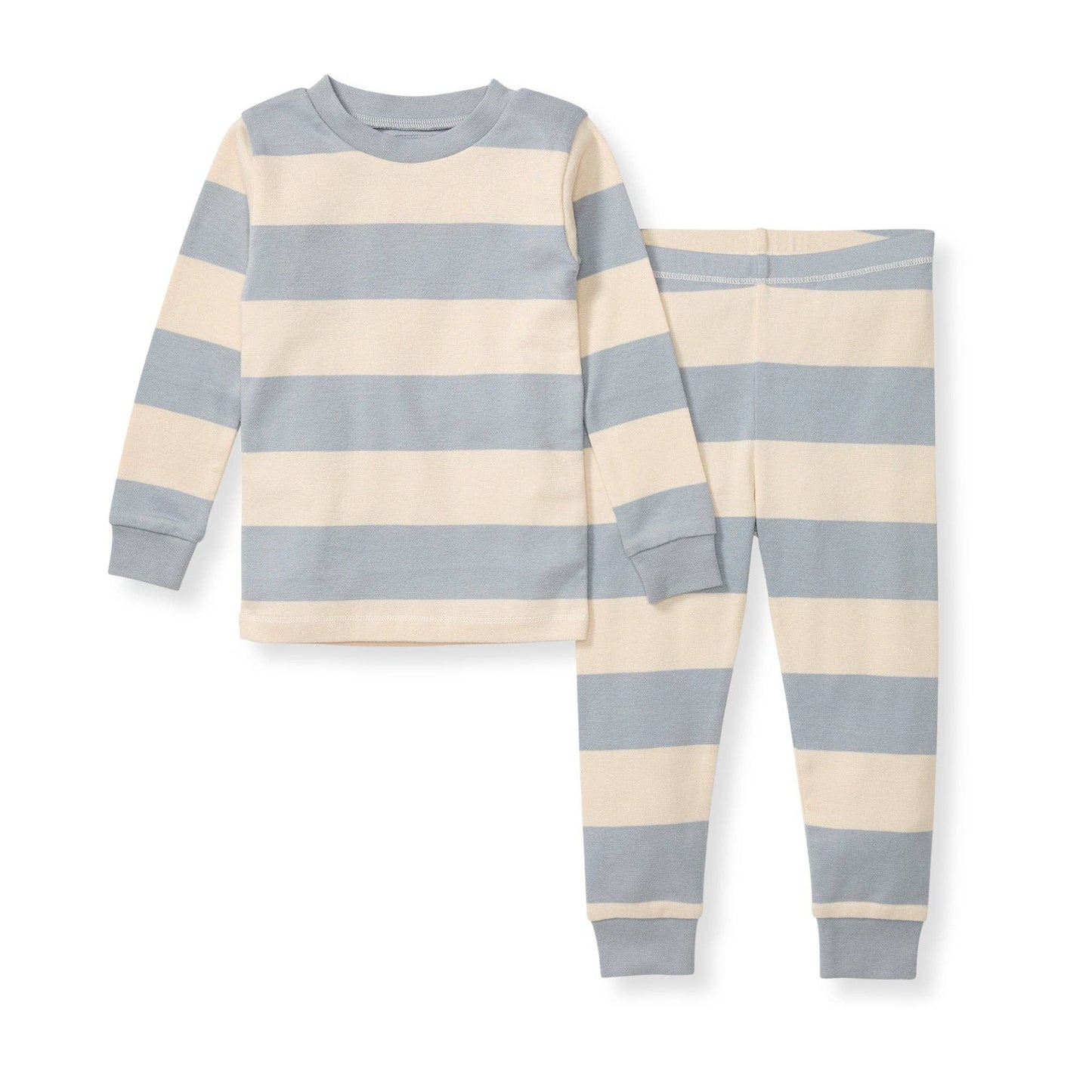 Rugby Stripe Infant PJ Set - Quarry