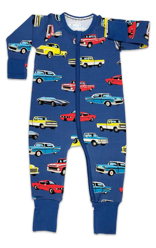 Cars & Trucks, Blue Baby Pajamas