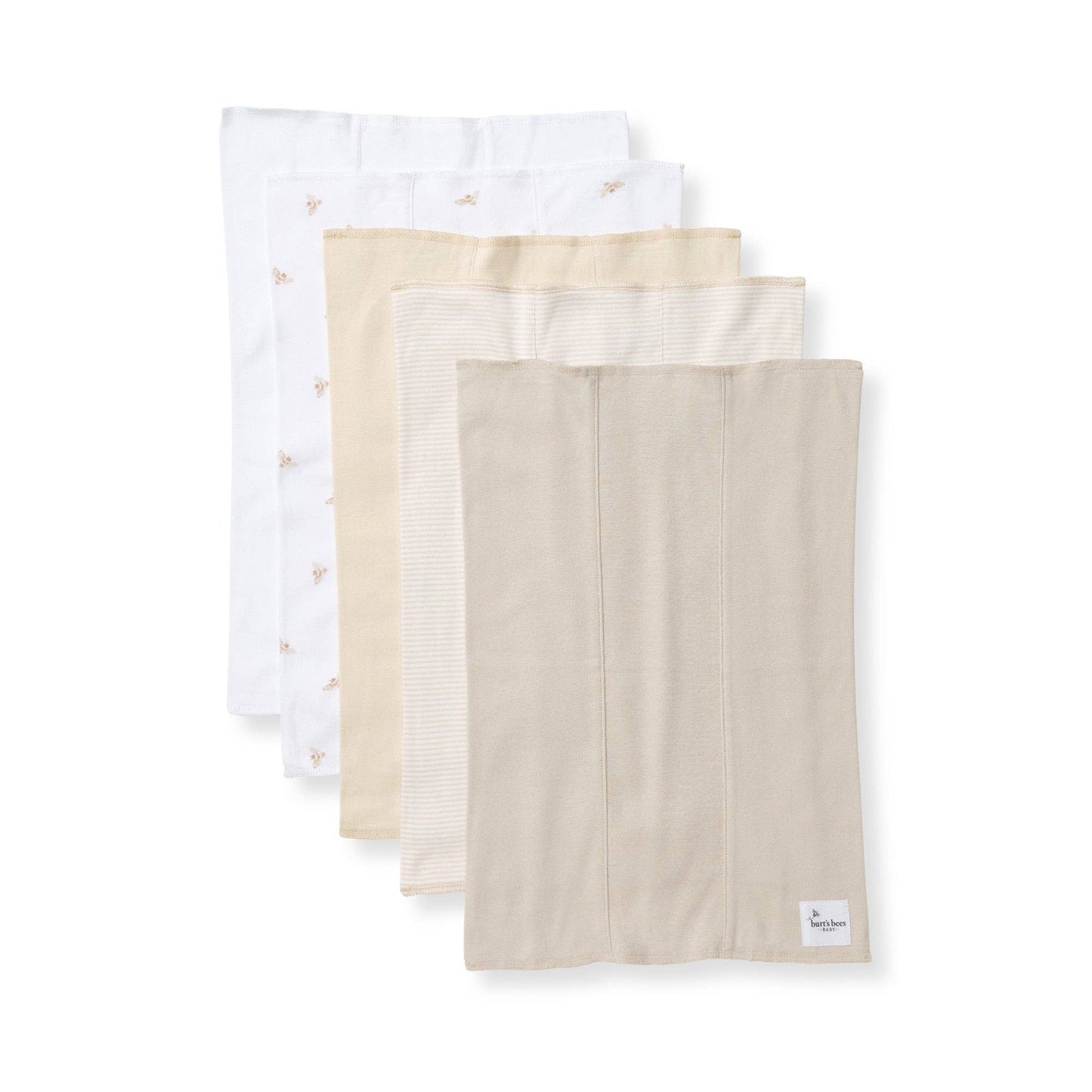 Golden Bee Organic Cotton Burp Cloths 5 Pack