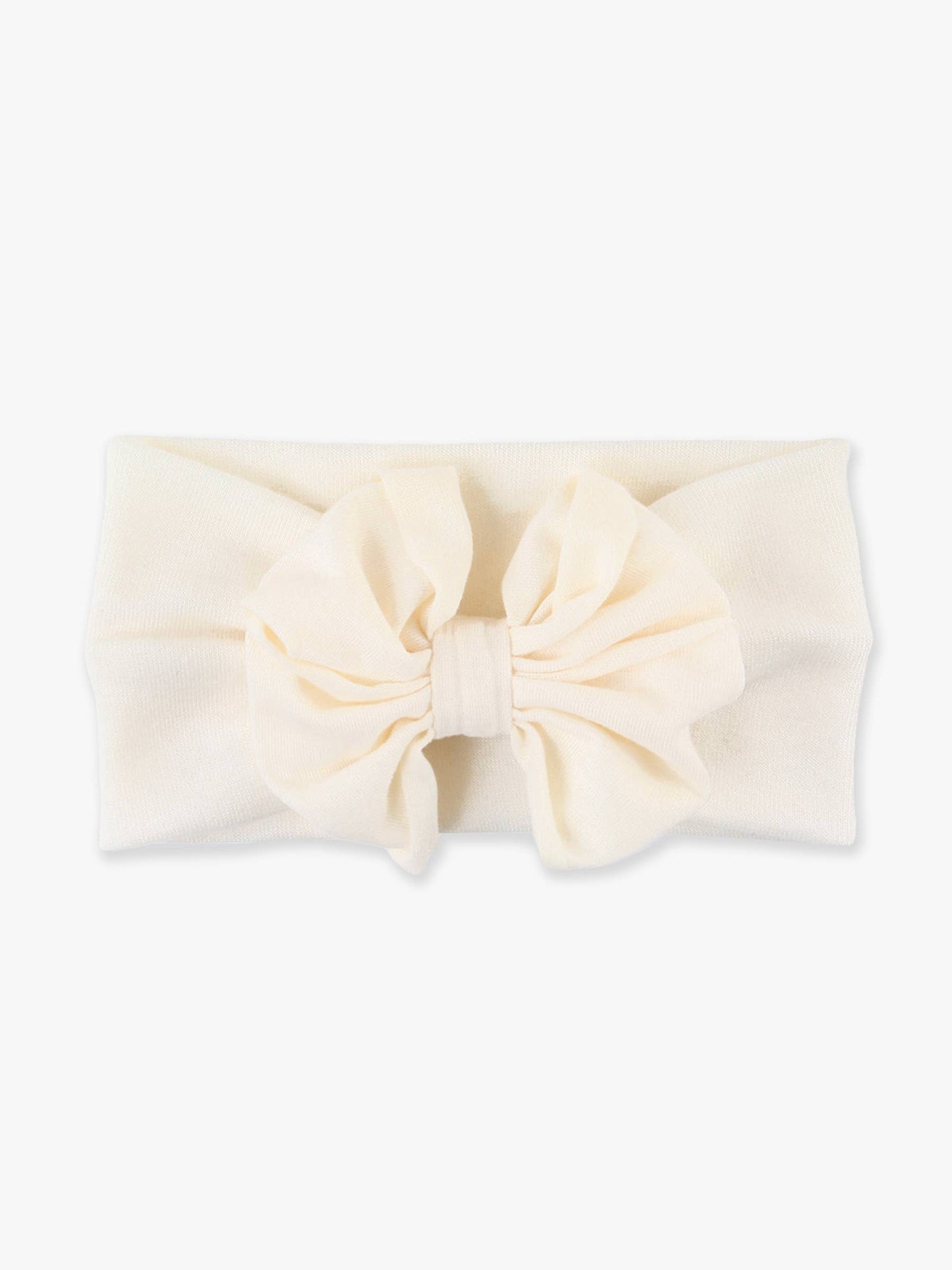 Girls Ivory Big Bow Headband