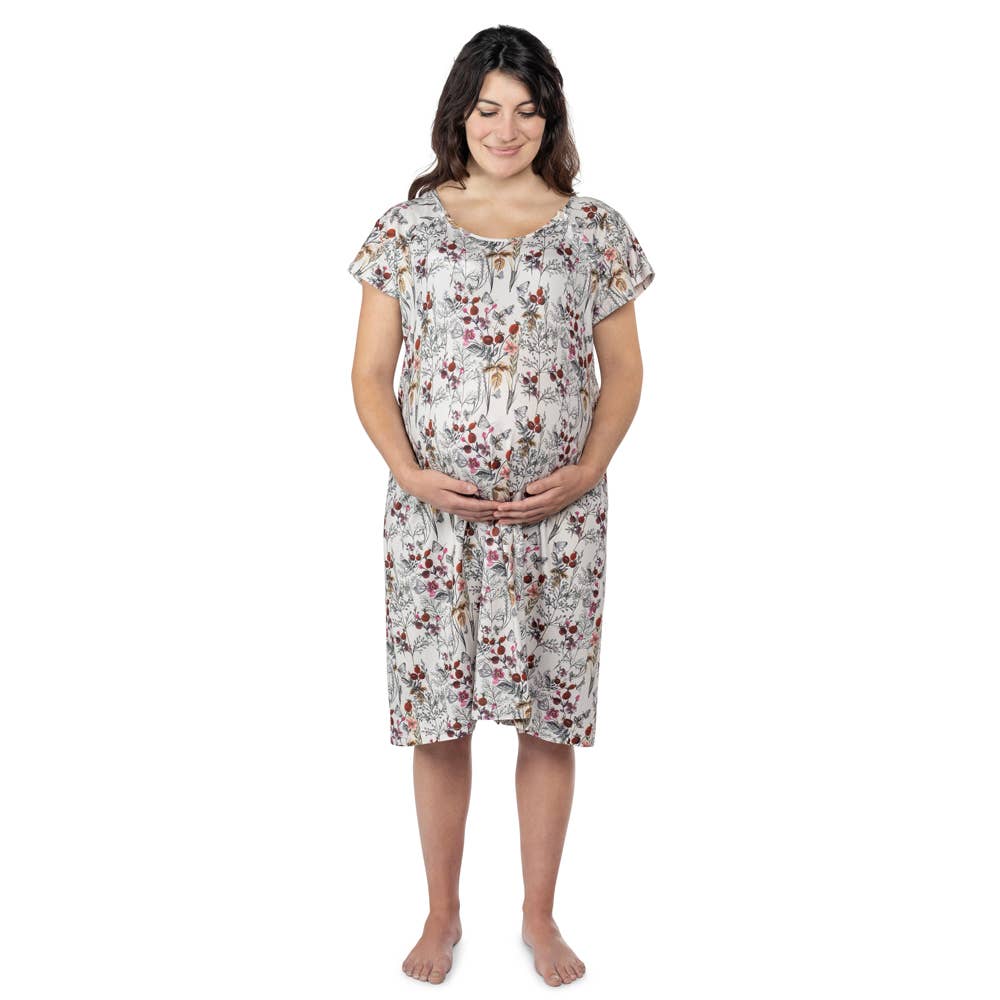 Floral Mommy Labor and Delivery/ Nursing Gown