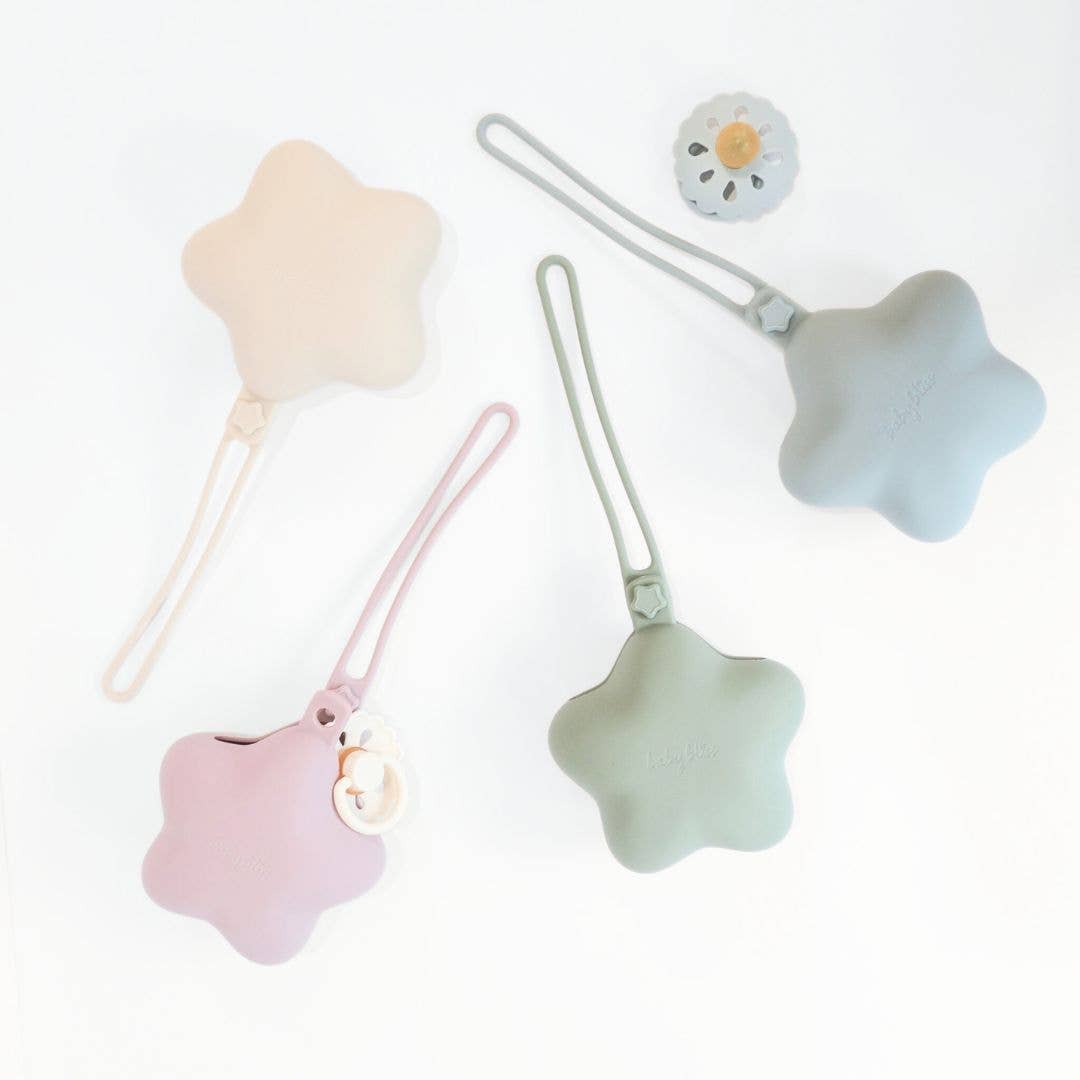 Star Pacifier Holder Case - Sage