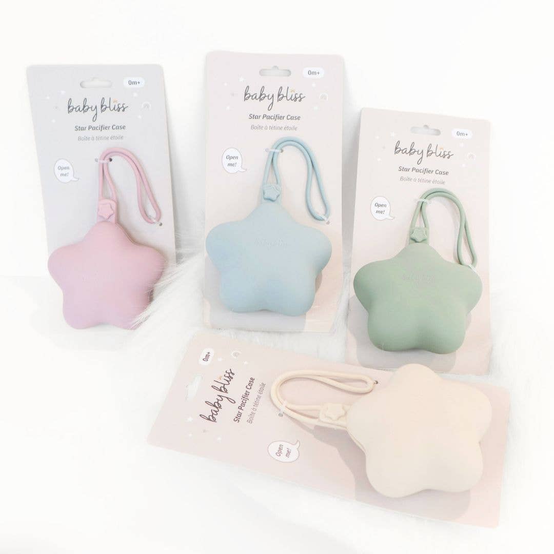 Star Pacifier Holder Case - Dusty Teal