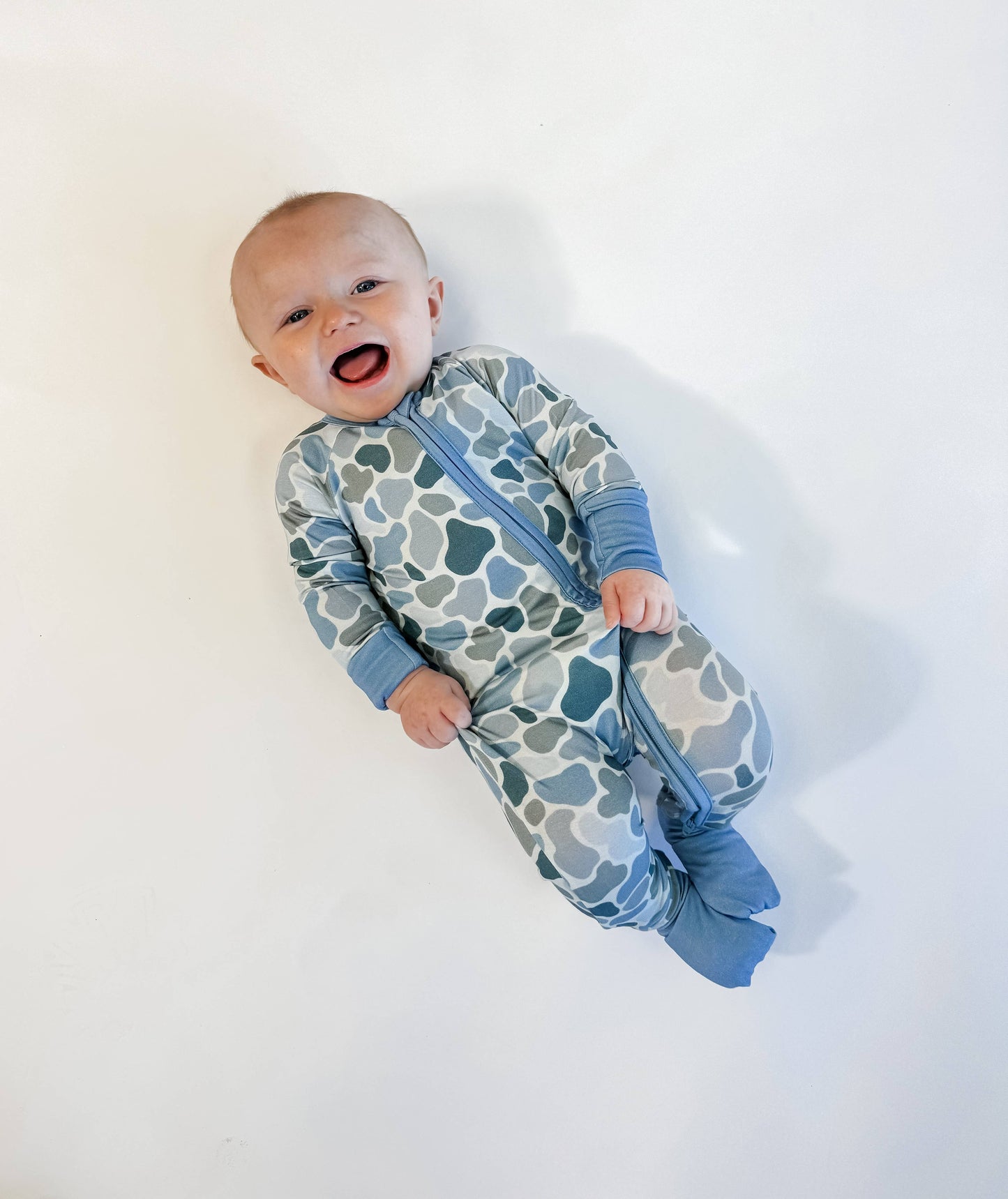 Watercolor Camo - Convertible Zip Pajamas
