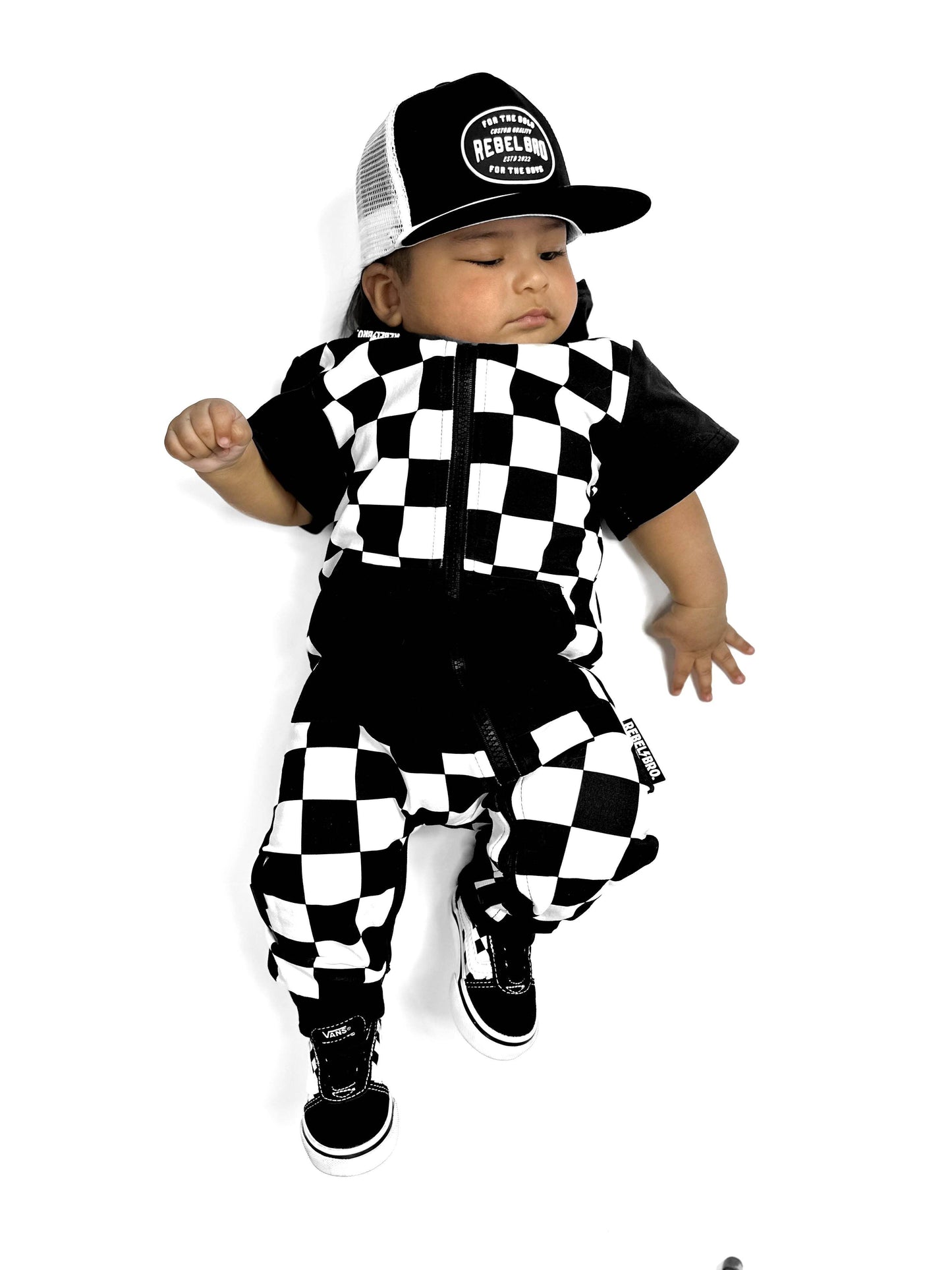 Hooded Rebel Short Sleeve Romper in Bowie