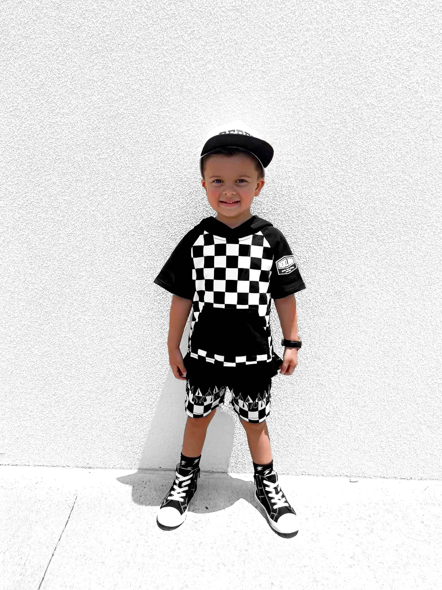 Short Sleeve Hoodie in Venice