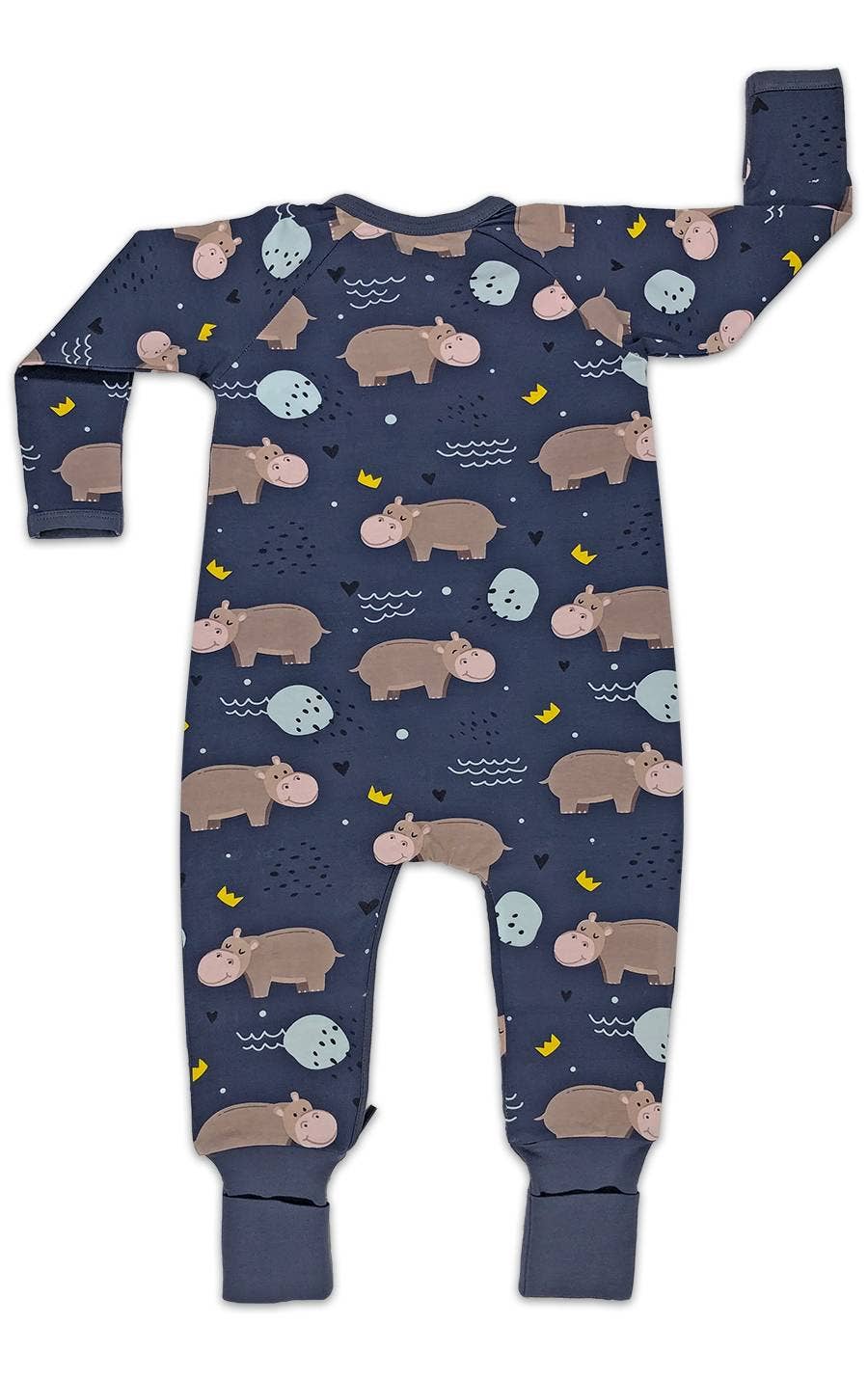 Hippopotamuses, Purple Baby Pajamas