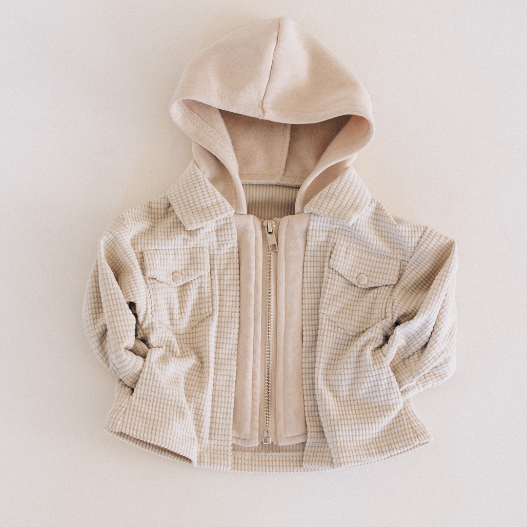 Textured Khaki Jacket - Infant