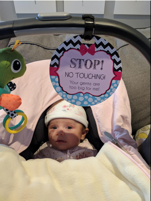 Zig Zag No Touching Car Seat and Stroller Tag