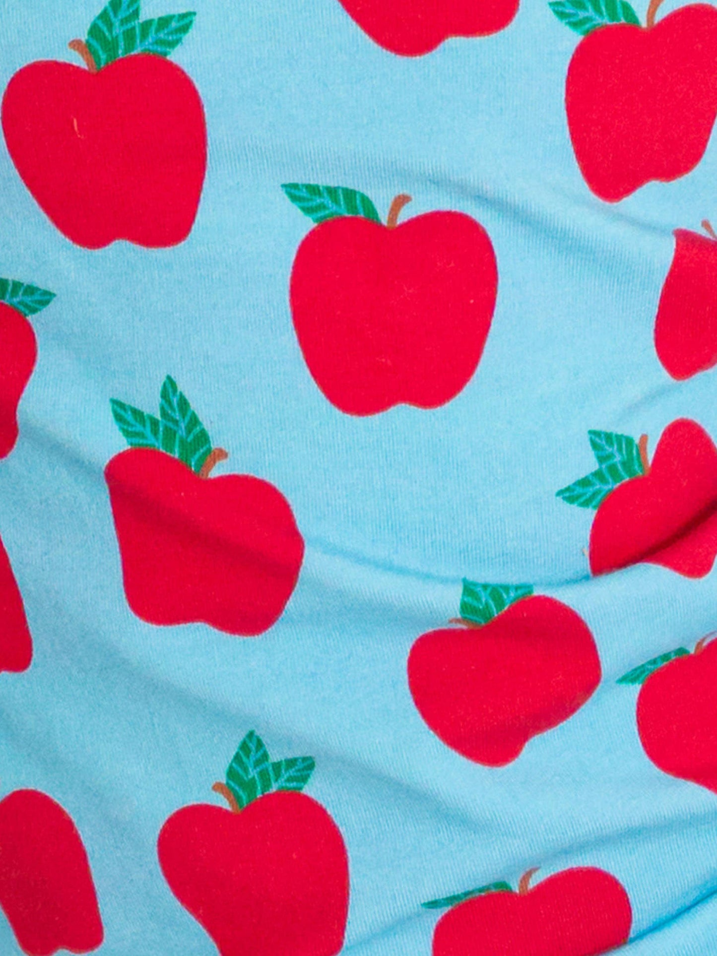 SoftSnooze™ Baby Girls Modal Blend Blue Apple of My Eye Footed Ruffle One Piece Pajama