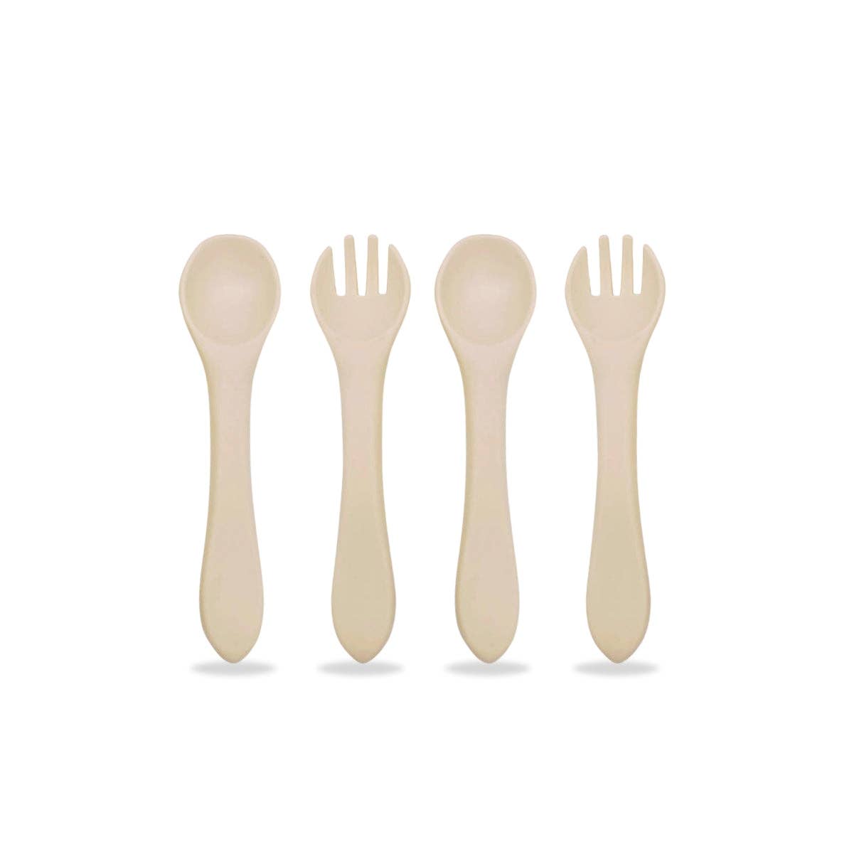 Baby Silicone Spoon & Fork Set (Pack of 4)