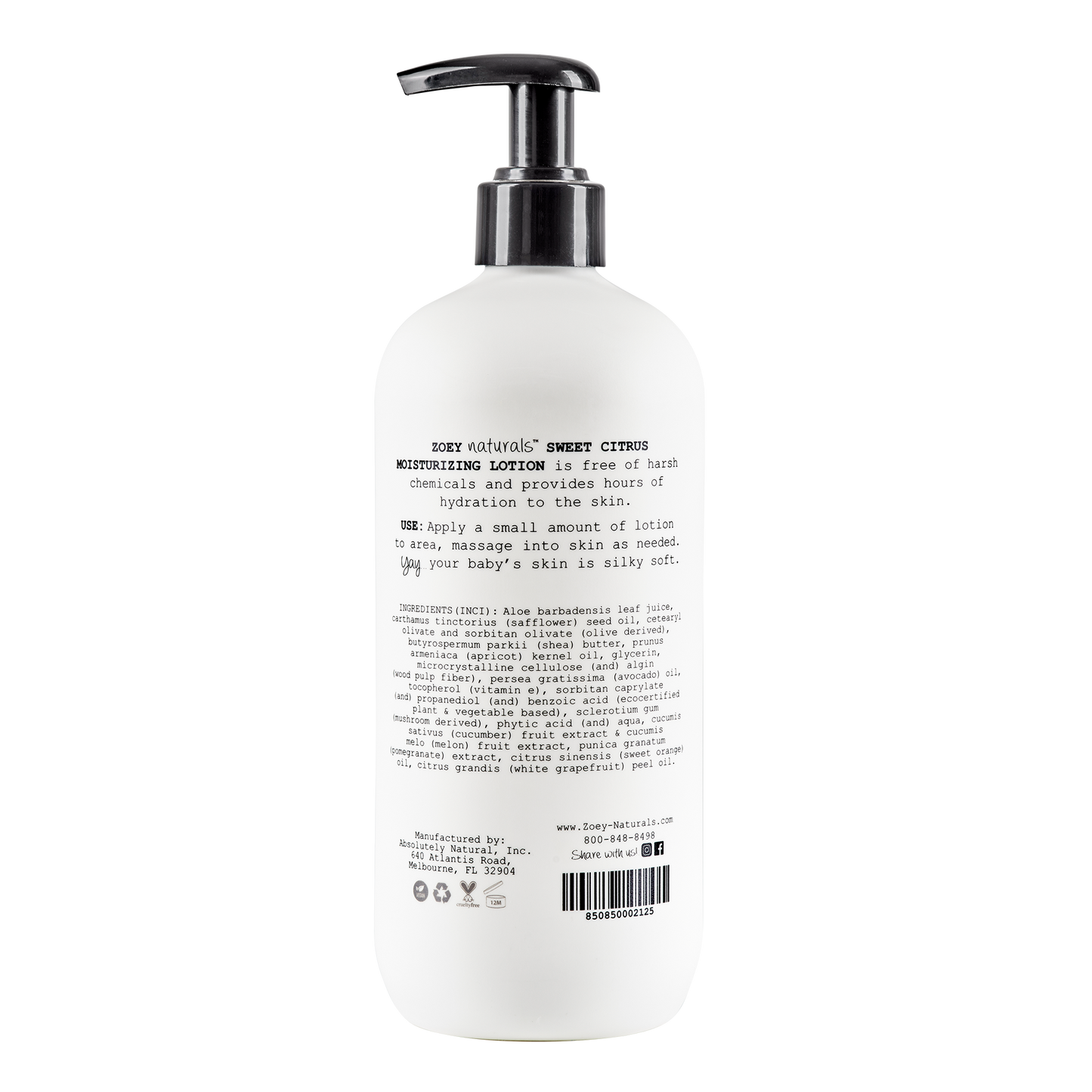 Sweet Citrus Moisturizing Lotion - 17oz